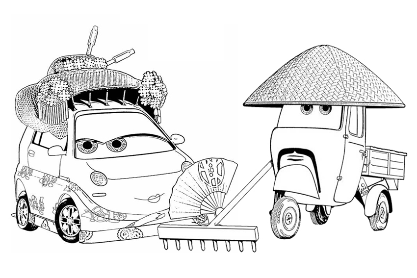 850x567 Coloring In Cars Coloring Pages From The 2 Disney Movies