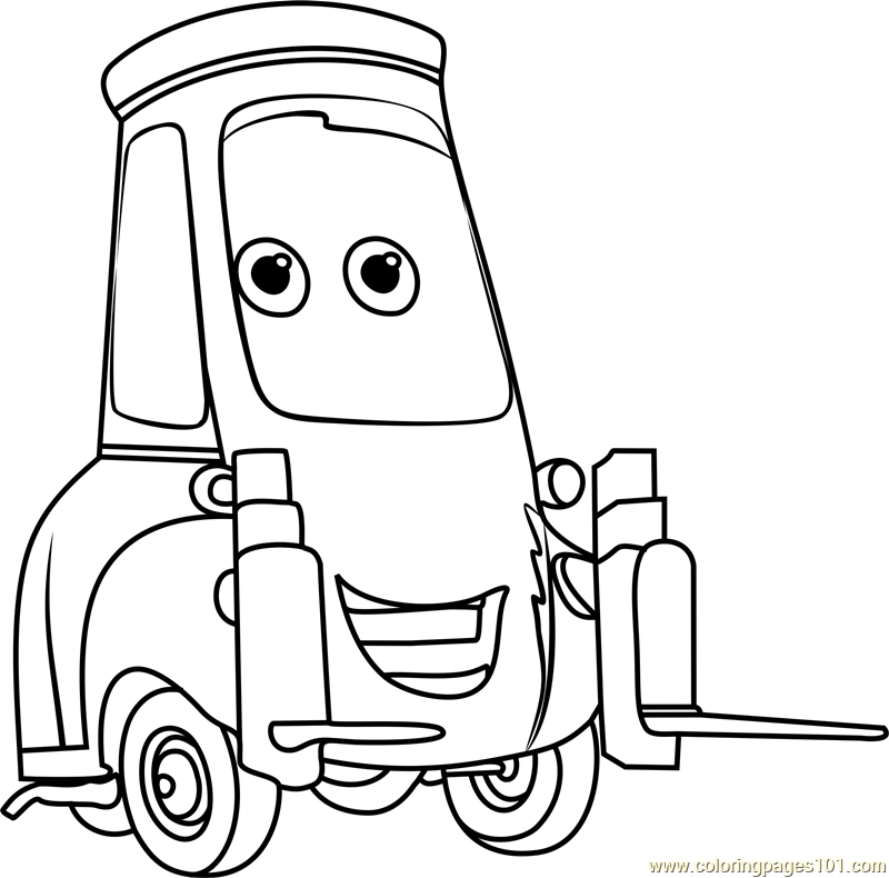 800x790 Cars 3 Coloring Pages Guido From Cars 3 Coloring Page Free Cars 3