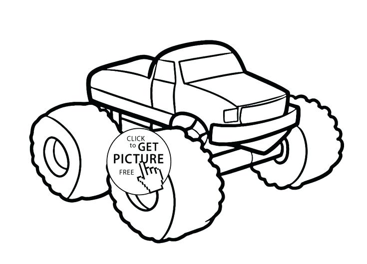 735x529 Free Printable Monster Truck Coloring Pages For Kids