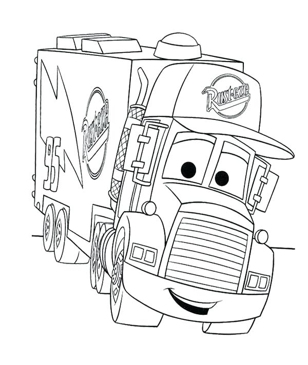 Cars Christmas Coloring Pages