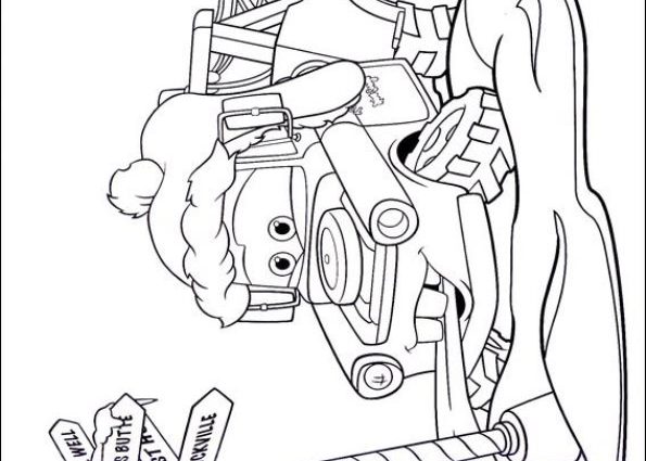 595x425 Pixar Cars Christmas Coloring Sheets Kids N Fun 5 Coloring Pages