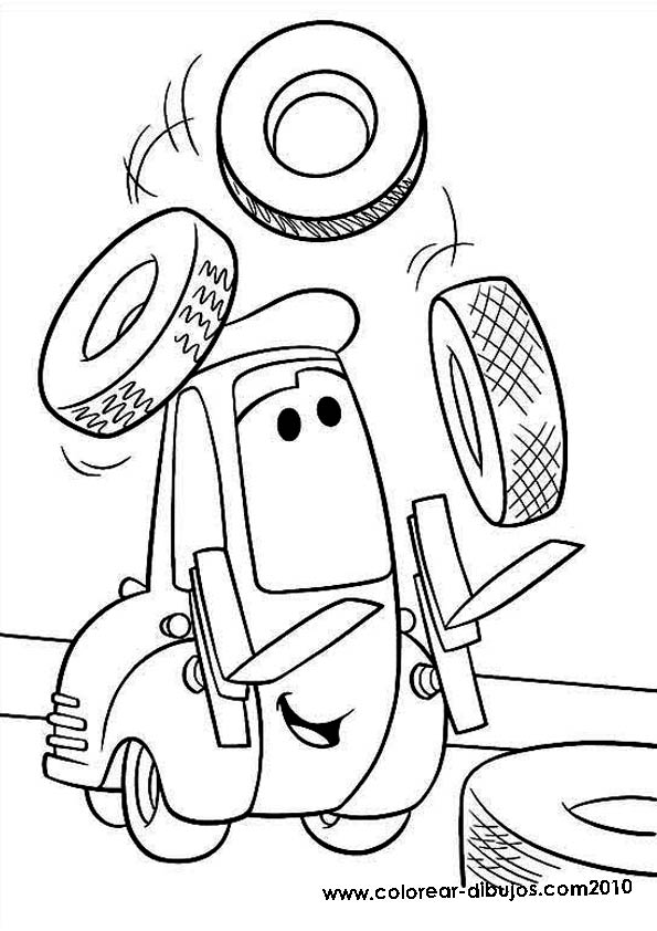 595x842 Disney Pixar Cars Coloring Page Free Download