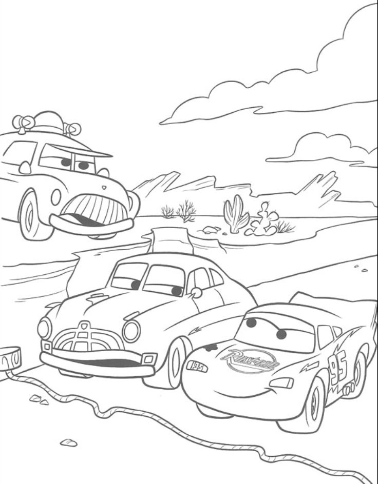 736x944 Disney Pixar Cars Movie Coloring Sheets Max's 3rd Birthday