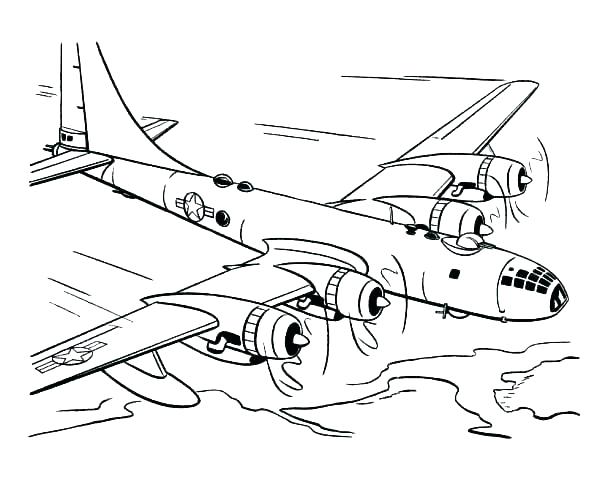 600x490 Airplane Coloring Pages Free Airplane Coloring Pages Free