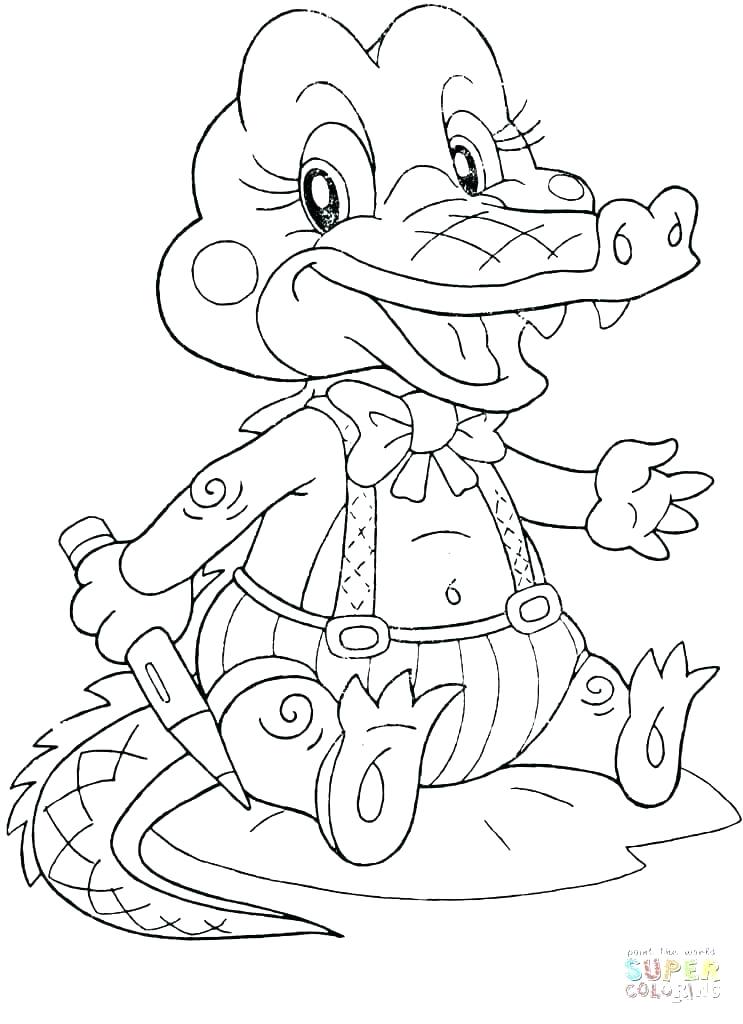 743x1024 Alligator Coloring Pages And Book Clip Art Alligator Coloring