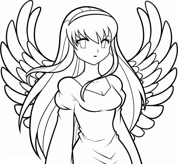 600x553 Coloring Anime Pages Collection