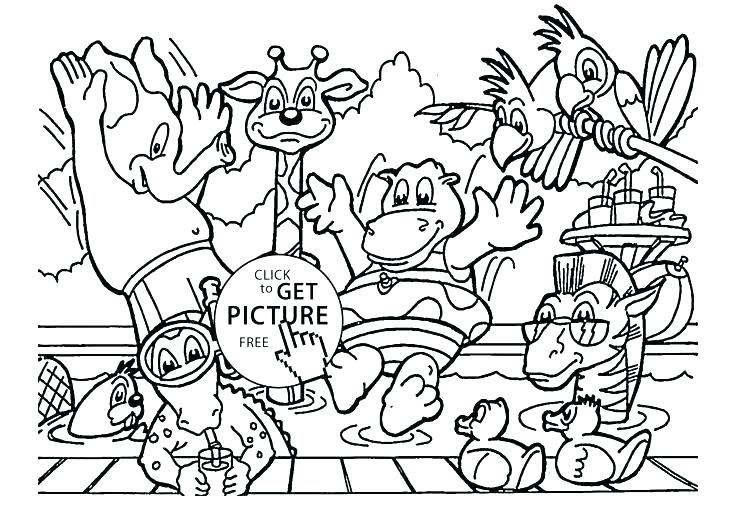 736x523 Cartoon Animals Coloring Pages Amazing Animal Coloring Pages