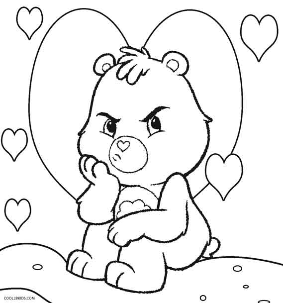 569x609 Printable Care Bears Coloring Pages For Kids Cool2bkids
