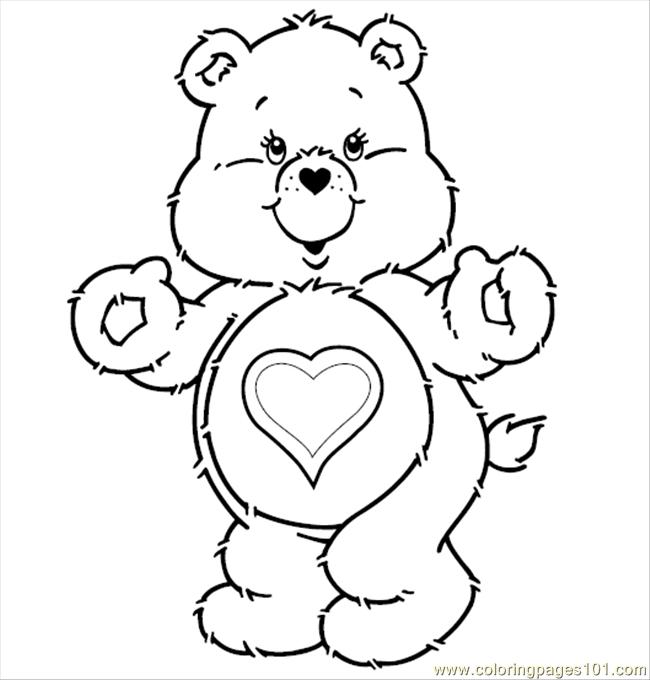 650x680 Care Bears T Coloring Page