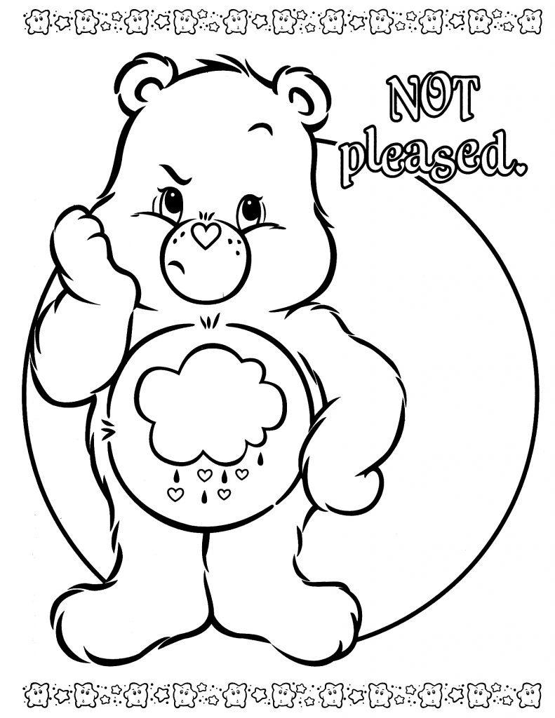 791x1024 Cool Care Bears Coloring Pages Free Coloring Pages Download