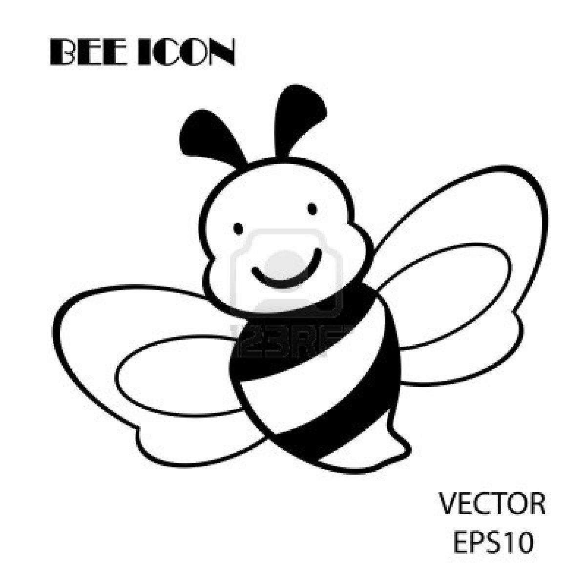 1200x1200 Winsome Design Bee Coloring Page Cartoon Free Printable Pages