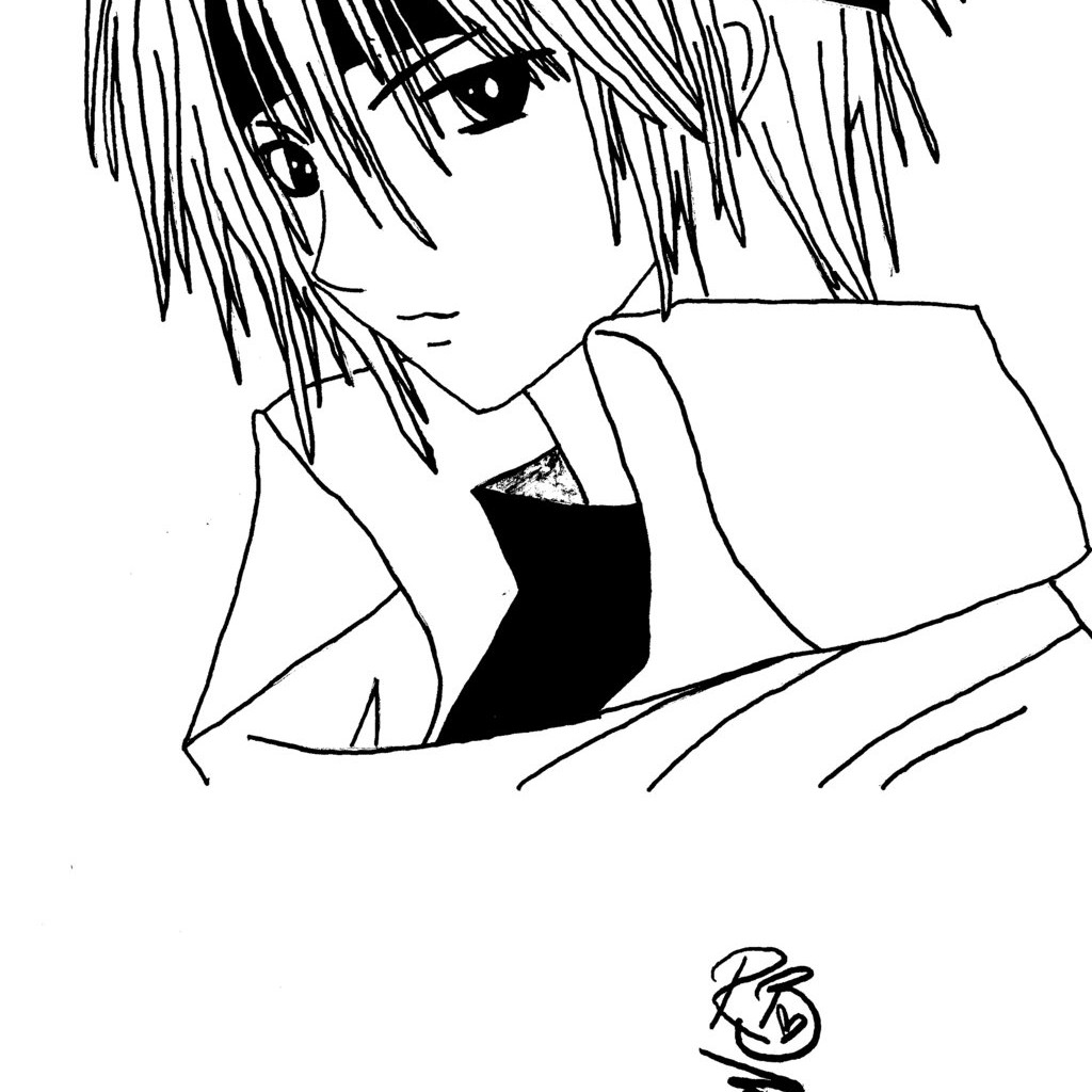 1024x1024 Mainstream Anime Guy Coloring Pages Boy Coloring Pages