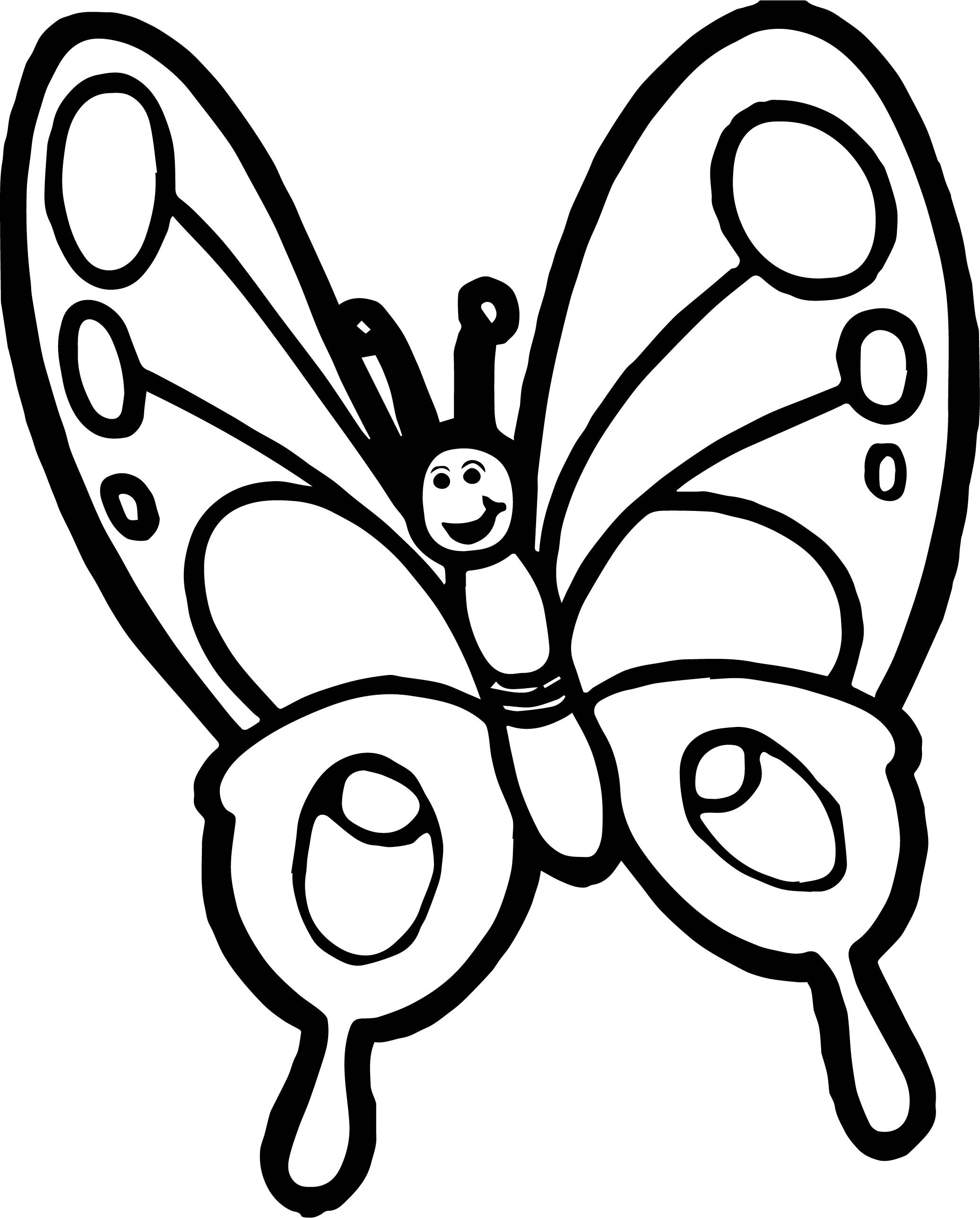 2073x2577 Cartoon Butterfly Coloring Pages Color