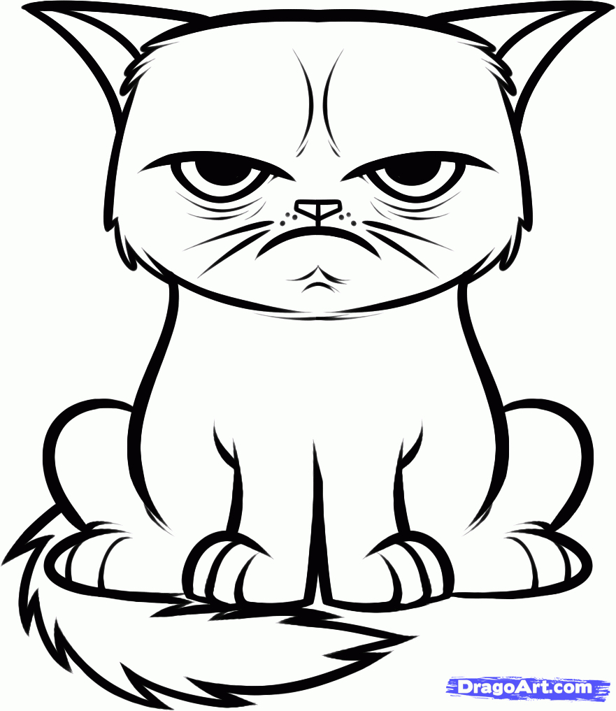 881x1017 Drawings Of Cartoon Cats Coloring Pages Cat Cartoon Drawing Eyes