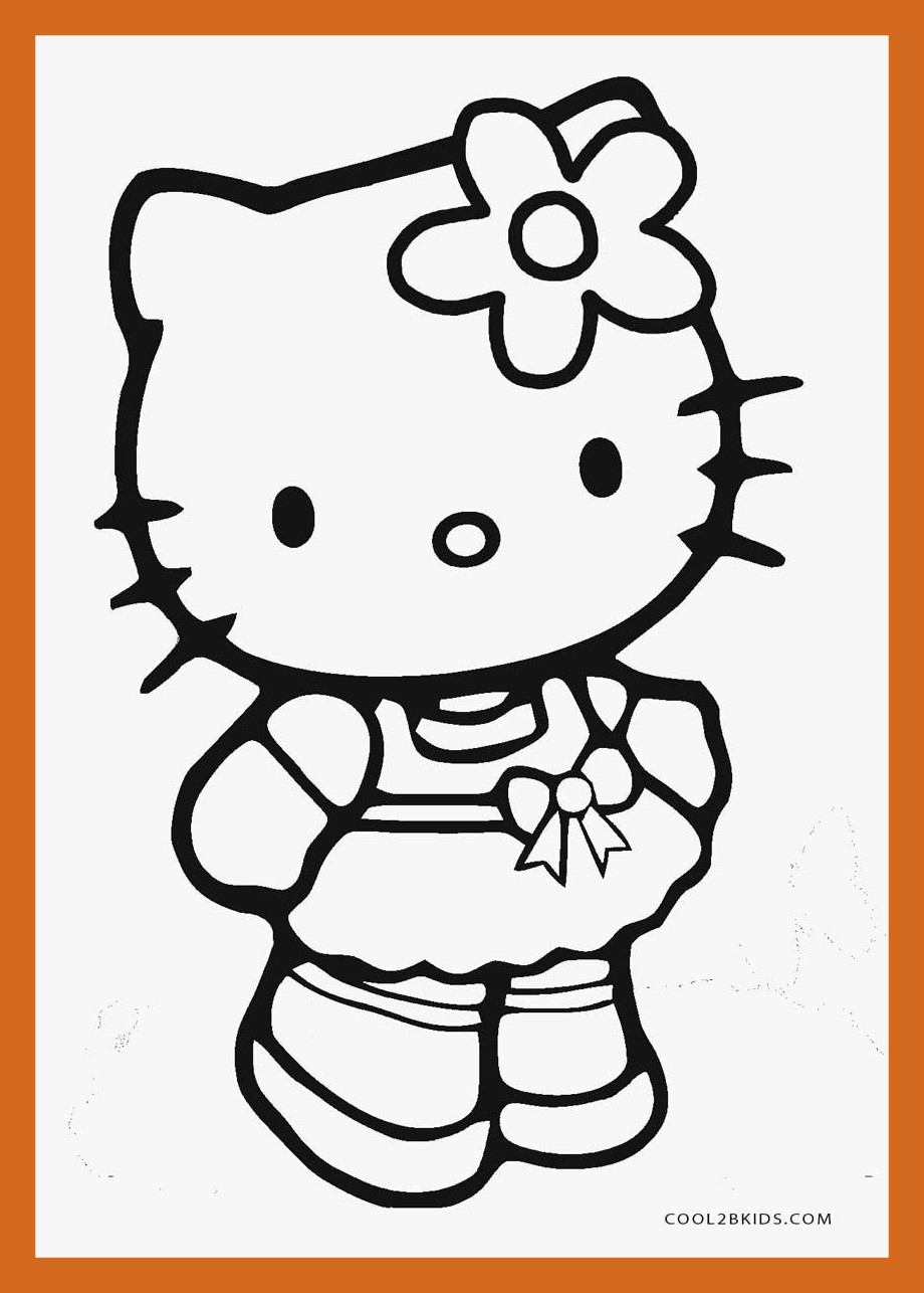 920x1286 Stunning Printable Hello Kitty Coloring Pages For Cute Cartoon Cat