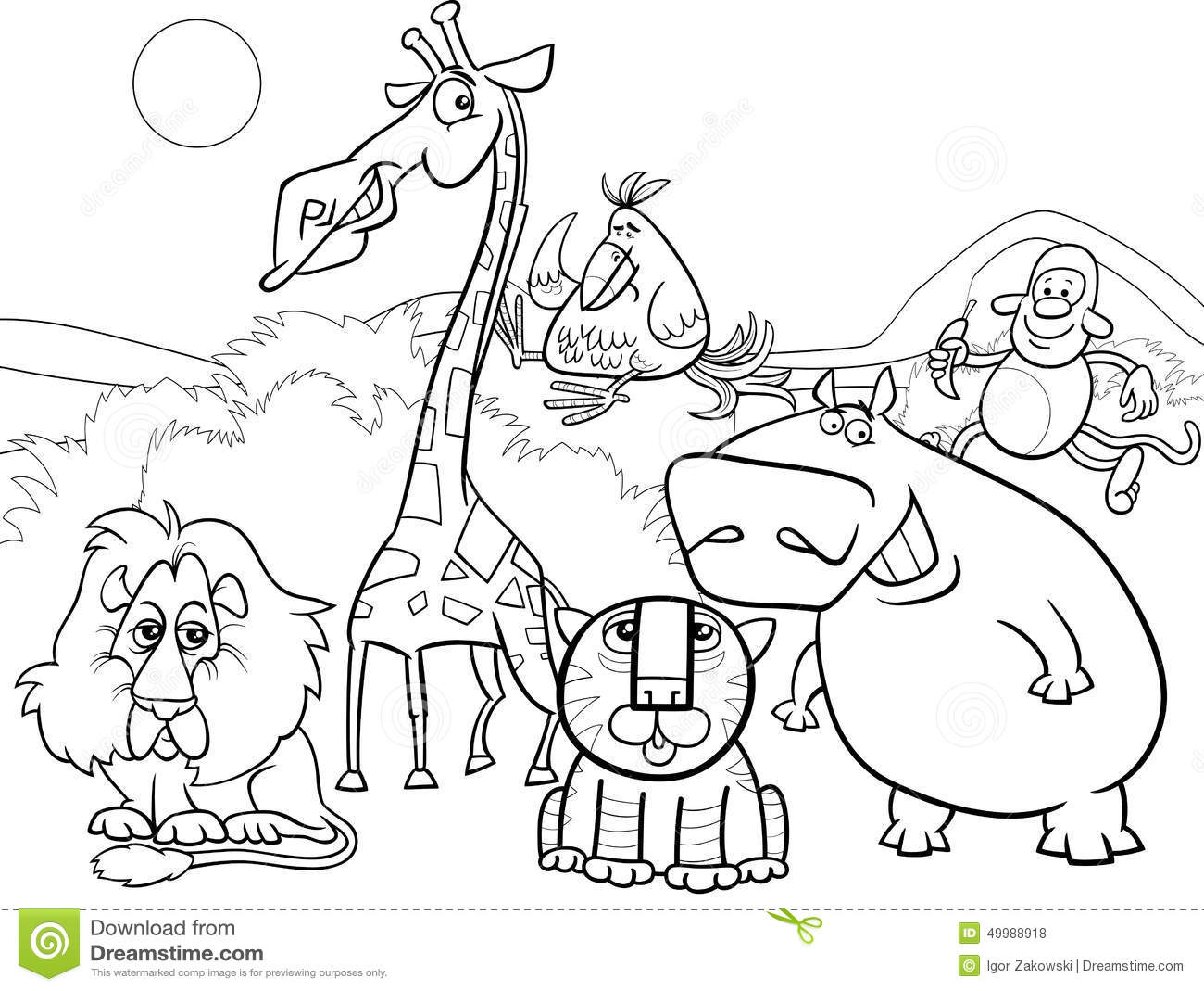 1300x1069 Download Coloring Pages Wild Animal At Studynow Me For Qqa