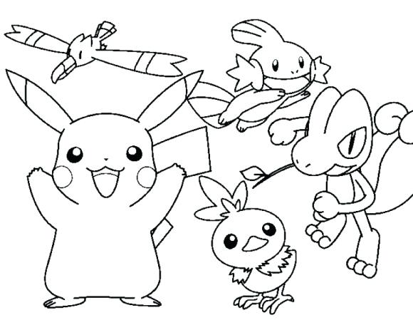 580x470 Pikachu Coloring Pages Pdf Cartoon Coloring Pages Coloring Sheet