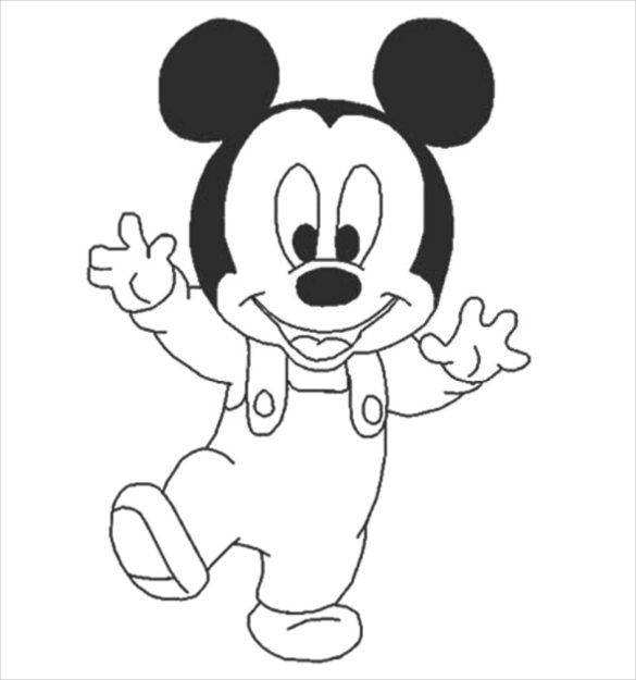 585x625 Cartoon Coloring Pages Pdf You Can Give A New Mickey Pattern