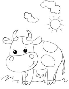 236x305 Cow Coloring Page Worksheets, Cow And Farming