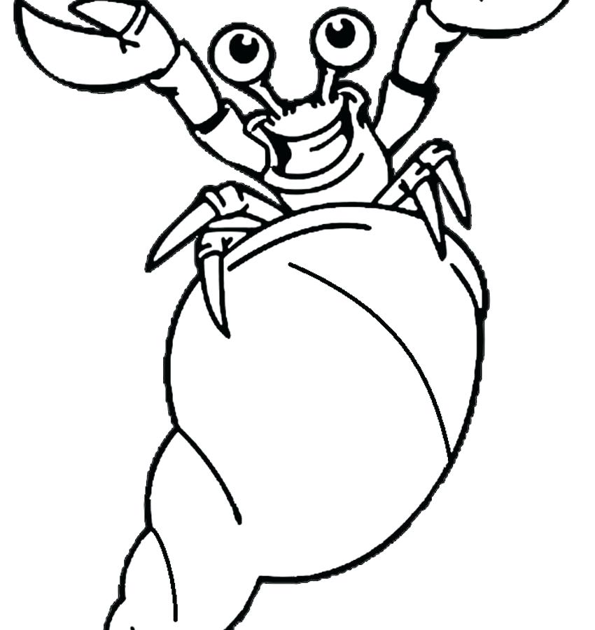 850x900 Free Printable Hermit Crab Coloring Pages Simple C Regarding