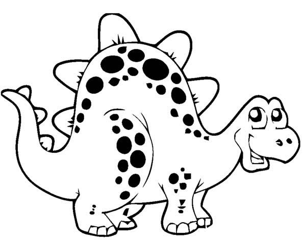 600x471 Cute Cartoon Dinosaurs Cute Thyreophora In Cartoon In Dinosaur