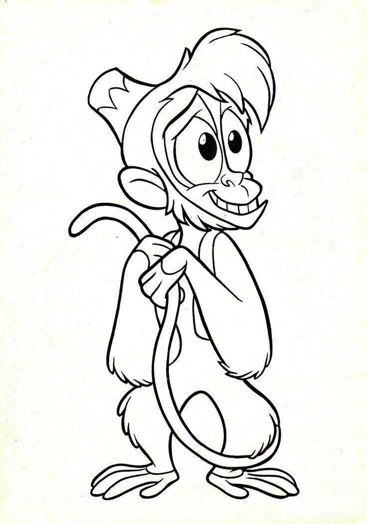 736x1052 Disney Characters Coloring Pages Abu