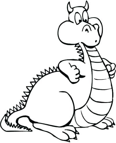 400x493 Cute Dragon Coloring Pages Dragon Pictures To Color Elegant