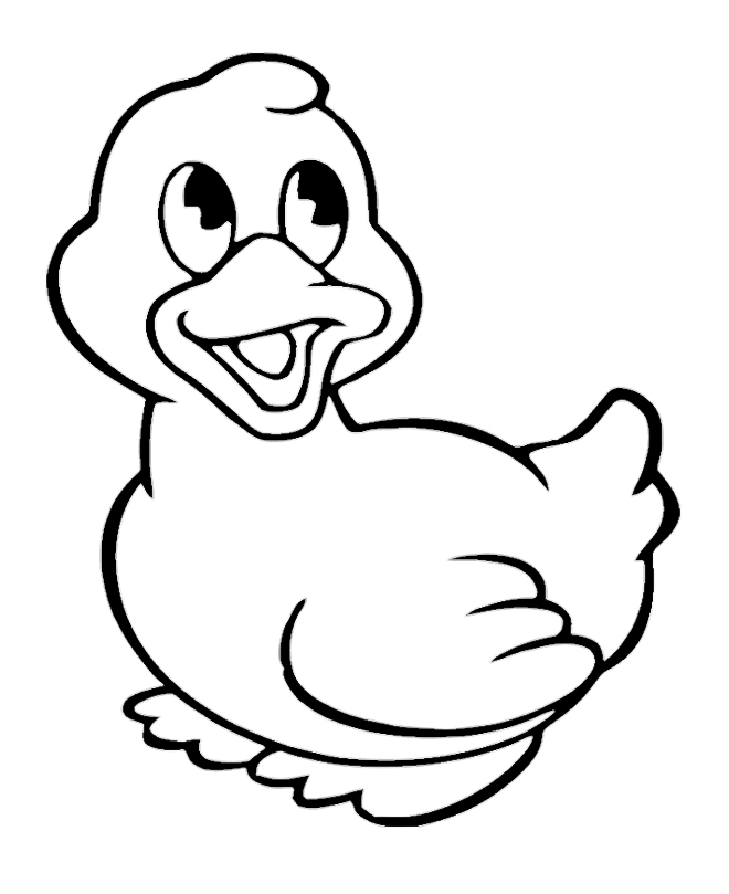 Cartoon Duck Coloring Pages