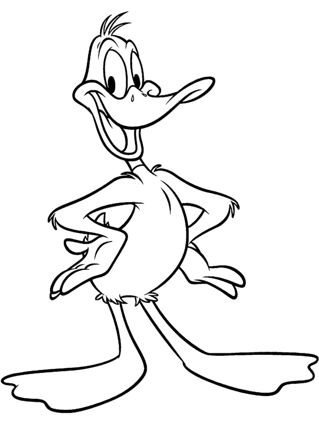 650x866 Duck Cartoon Coloring Pages Pictures For Kids Graphics