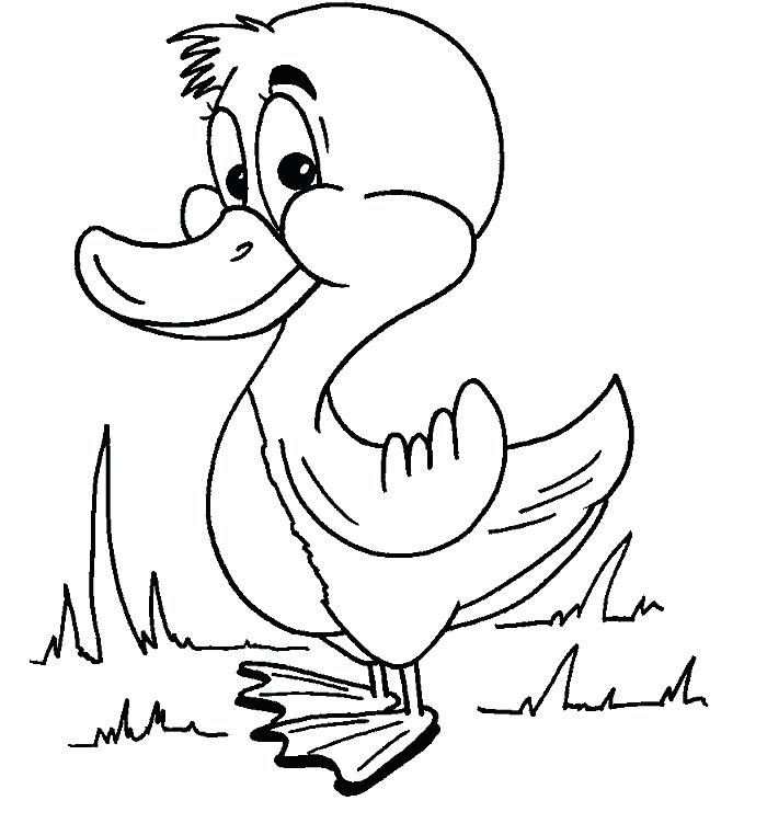 700x762 Cute Duck Coloring Pages Cute Cartoon Duck Wearing Bow Tie Birds