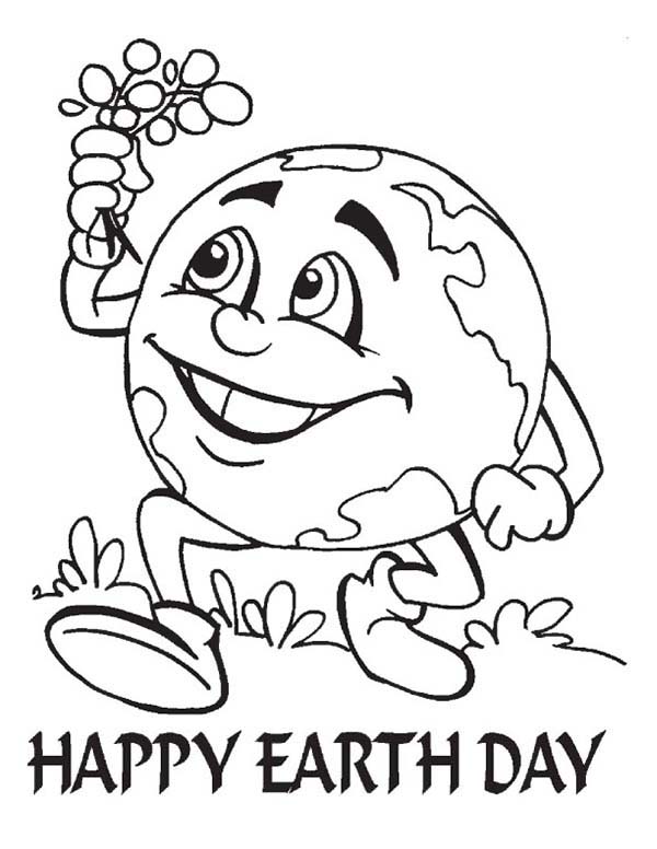 600x776 Earth Day Coloring Page