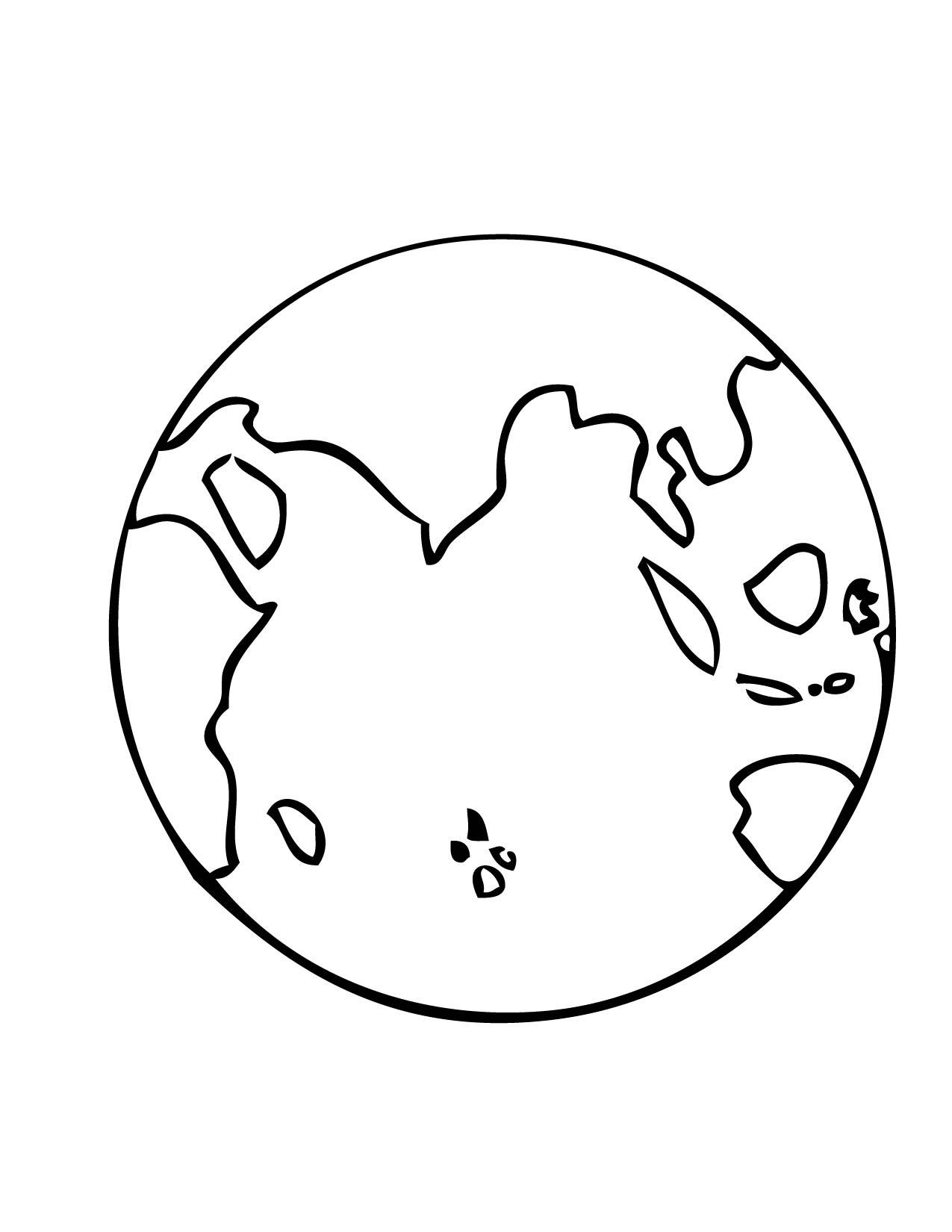 1275x1650 Globe Pencil Coloring Cartoon Earth Page
