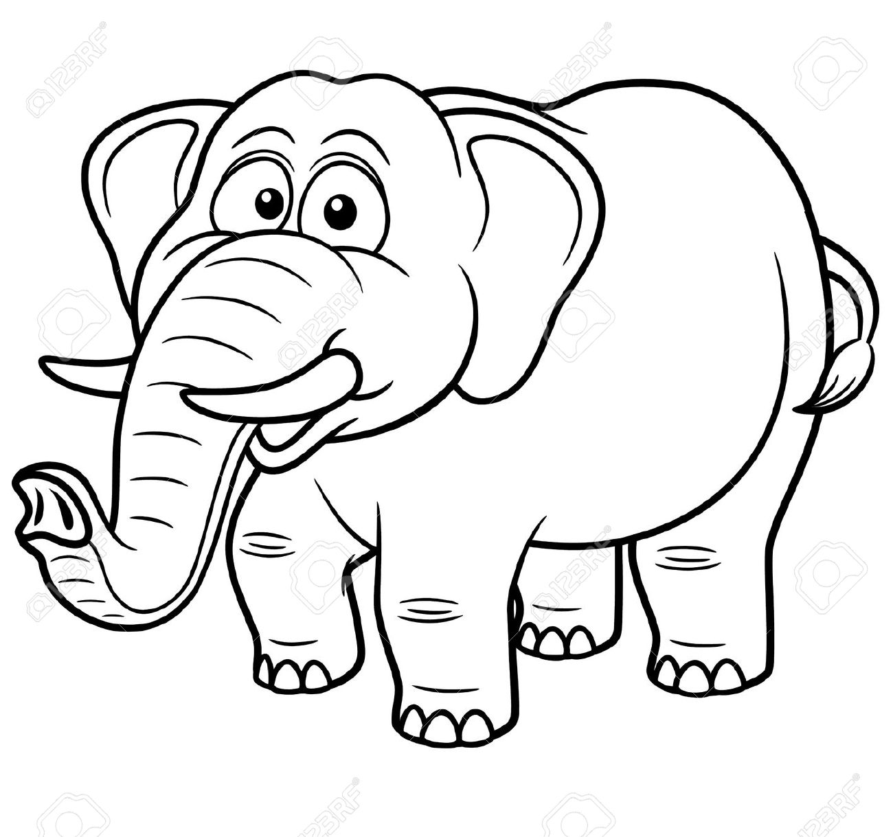 1300x1219 Inspiring Coloring Pictures Of Elephants 10