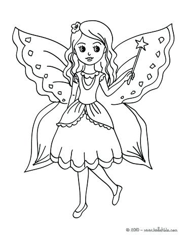 363x470 Fairy Coloring Pages For Kids Fairies Coloring Pages Printable
