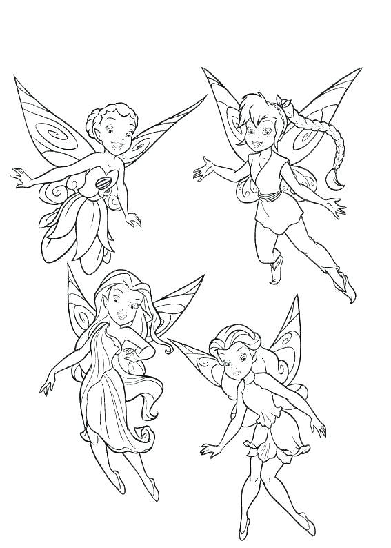 567x794 Free Printable Coloring Pages Of Fairies