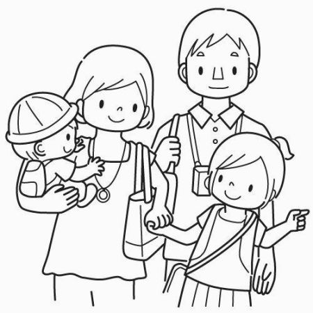450x450 My Family Coloring Pages Coloring Pages Sunday School