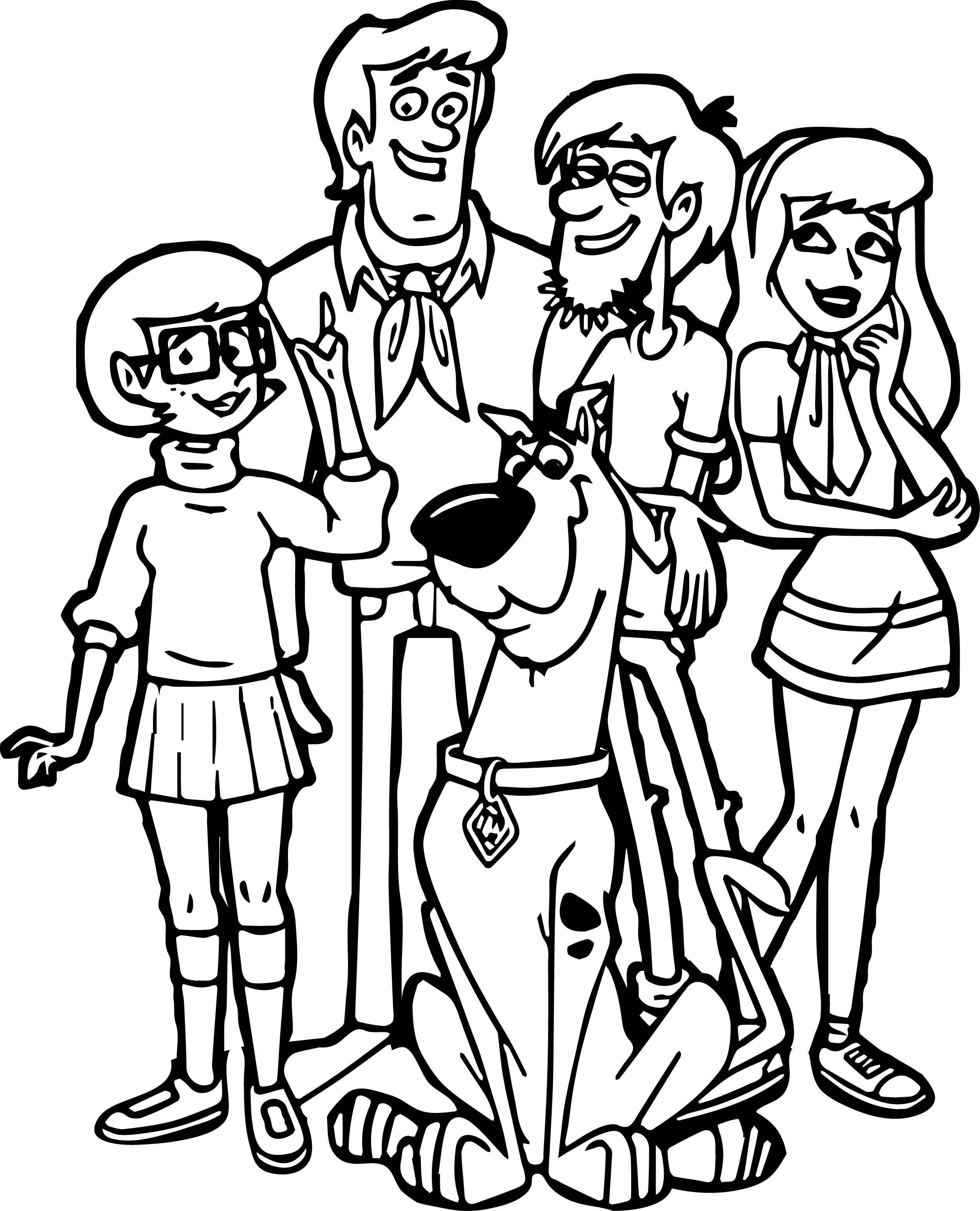 2498x3085 Scooby Doo Coloring Pages With Scooby Doo Coloring Pages Print