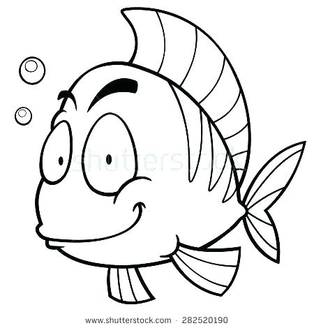 450x470 Cartoon Coloring Pages Of Printable Fish Page Funny Cartoon