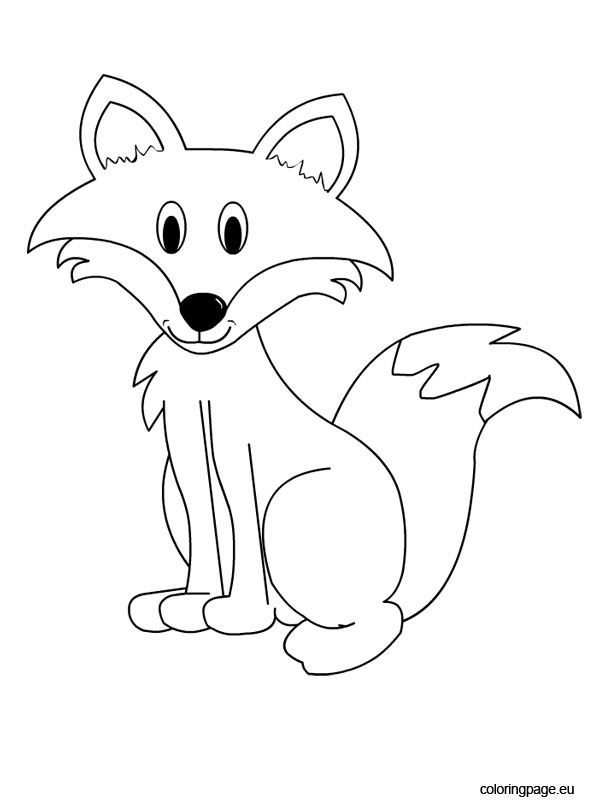Cartoon Fox Coloring Pages