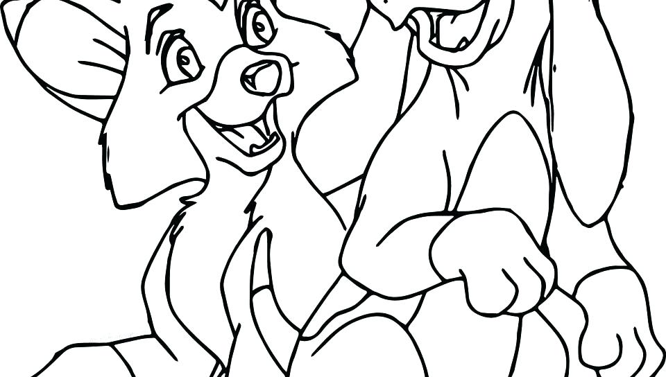 960x544 Fox And The Hound Coloring Pages