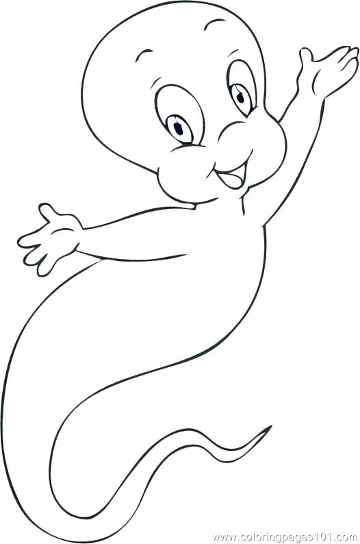526x794 Casper Coloring Pages Ghost Coloring Pages For Kids Cartoon