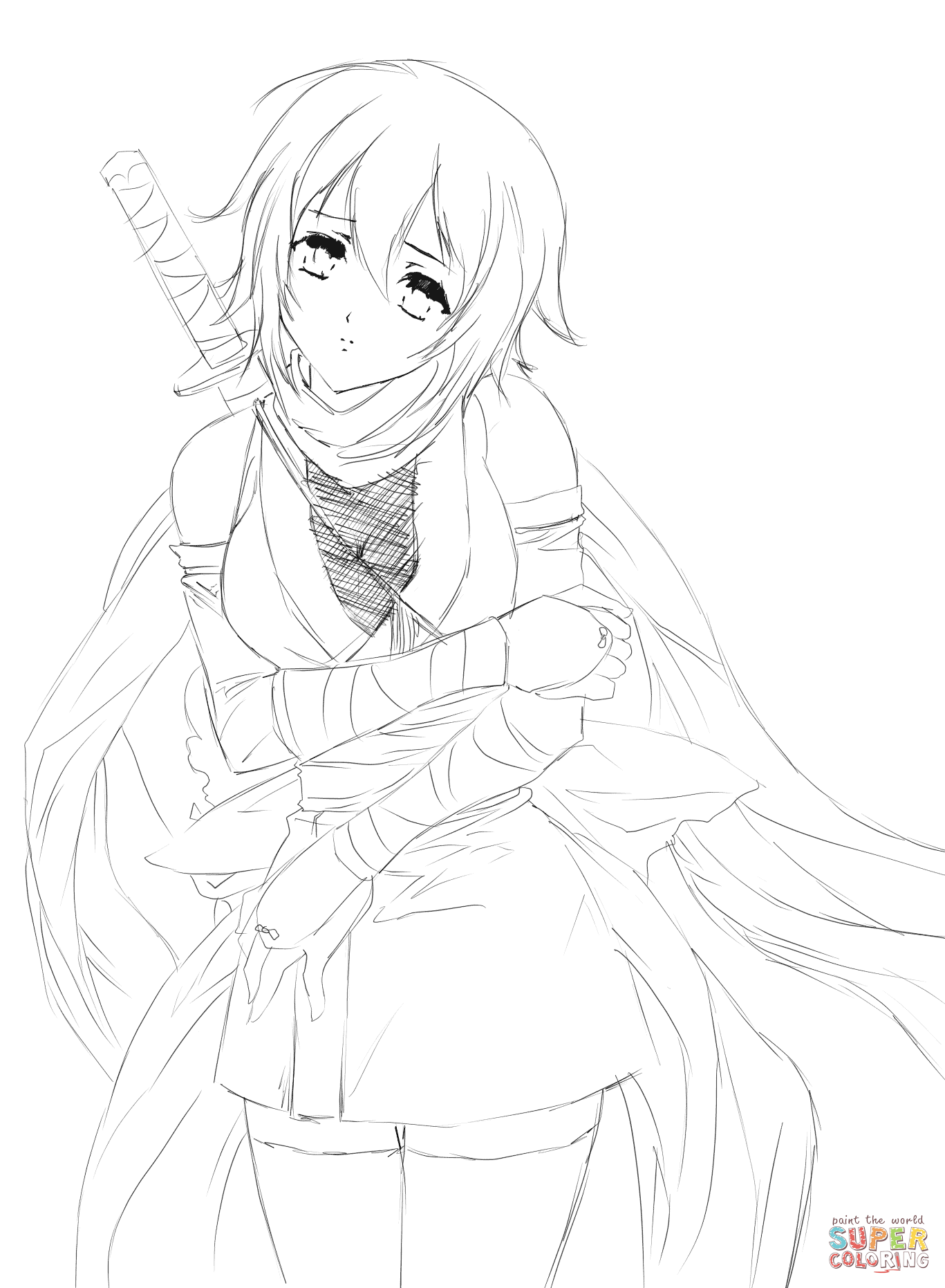 1367x1862 Anime Girl Pikachu Dress Coloring Page Pages