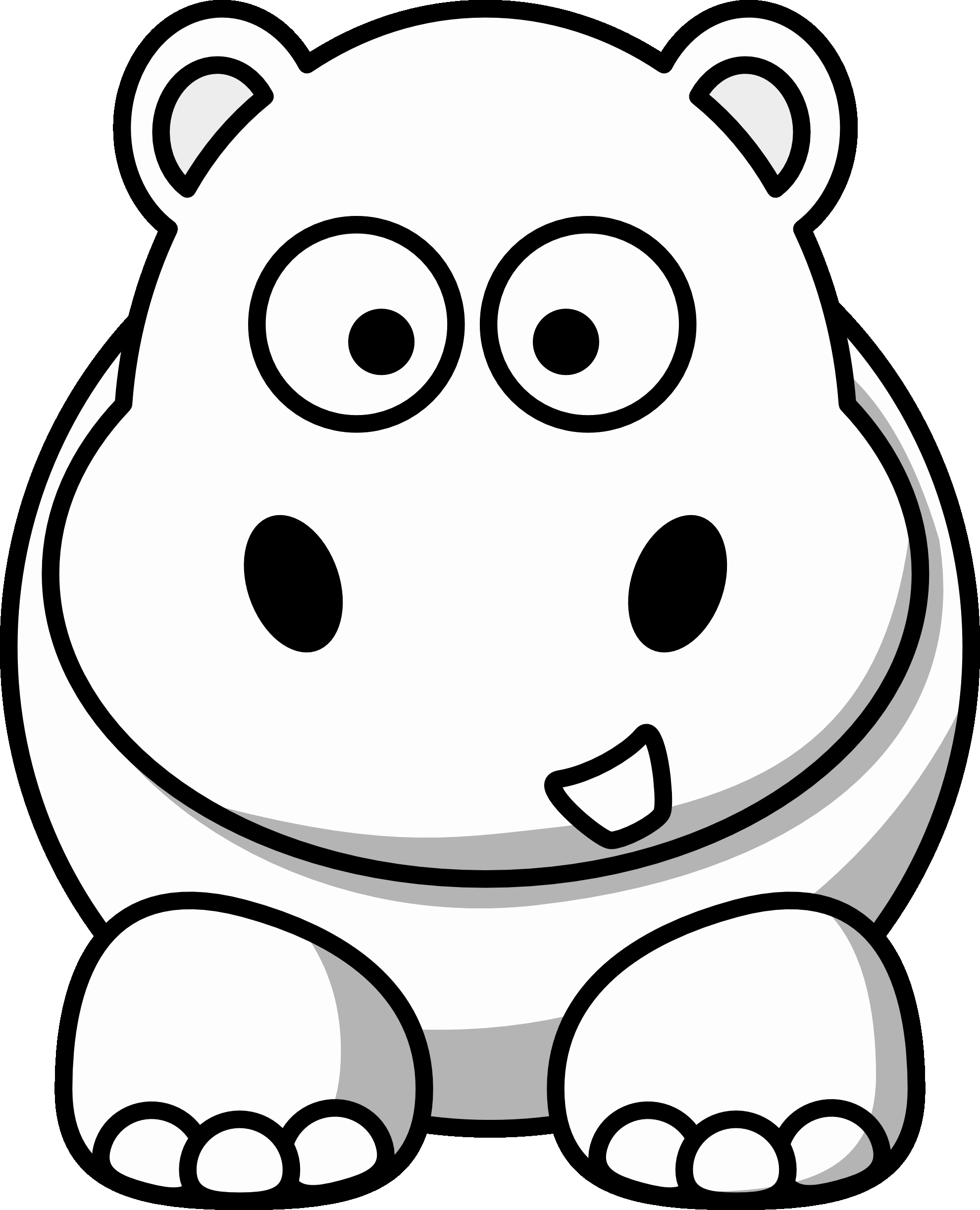 1979x2443 Free Hippo For Kids Hanslodge Clip Art Collection Cute Hippo