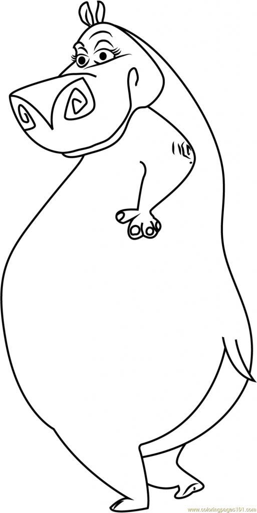 513x1024 Heather Chavez Hippo Coloring Pages Free Printable Animals Baby