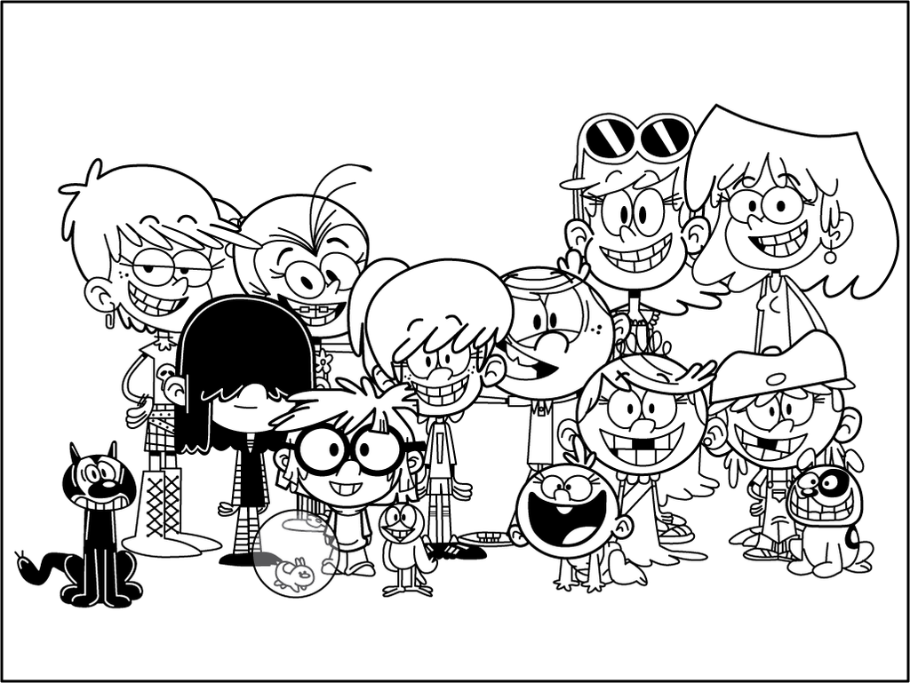 1024x769 Reward Loud House Coloring Pages 7540
