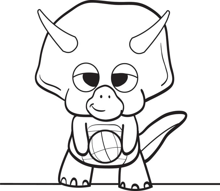 700x609 Baby Dinosaur Coloring Page Free Printable Cartoon Dinosaur
