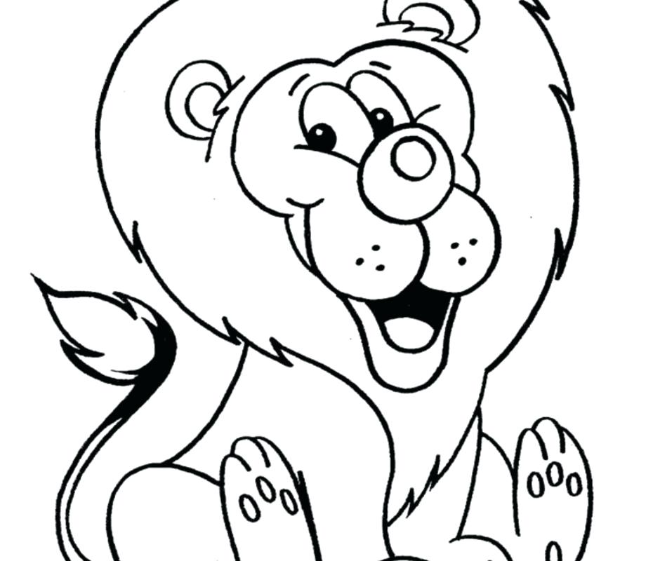 Cartoon Lion Coloring Pages