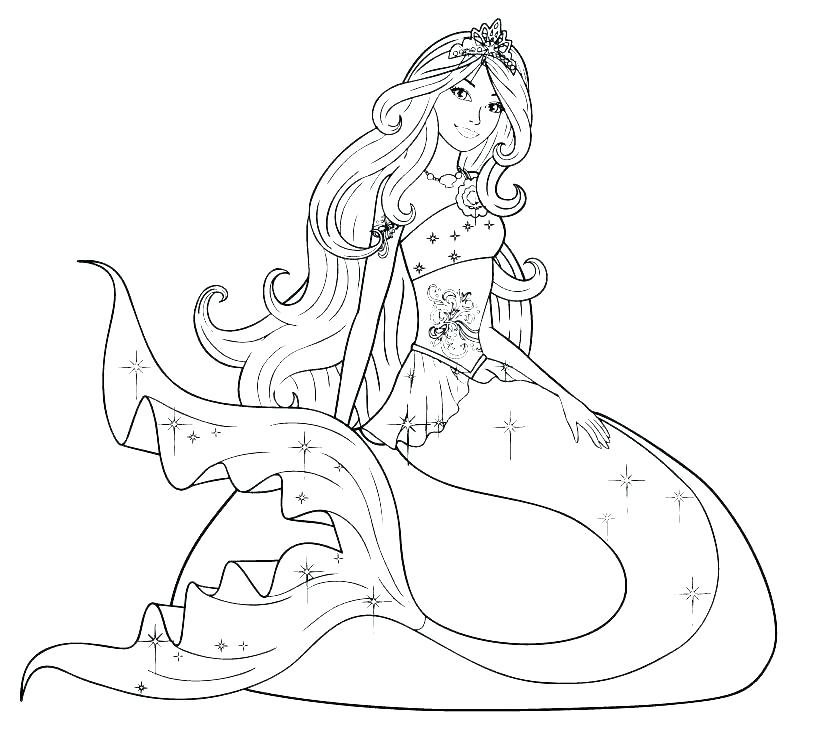 820x732 Merman Coloring Pages Barbie Color Pages Merman Coloring Pages