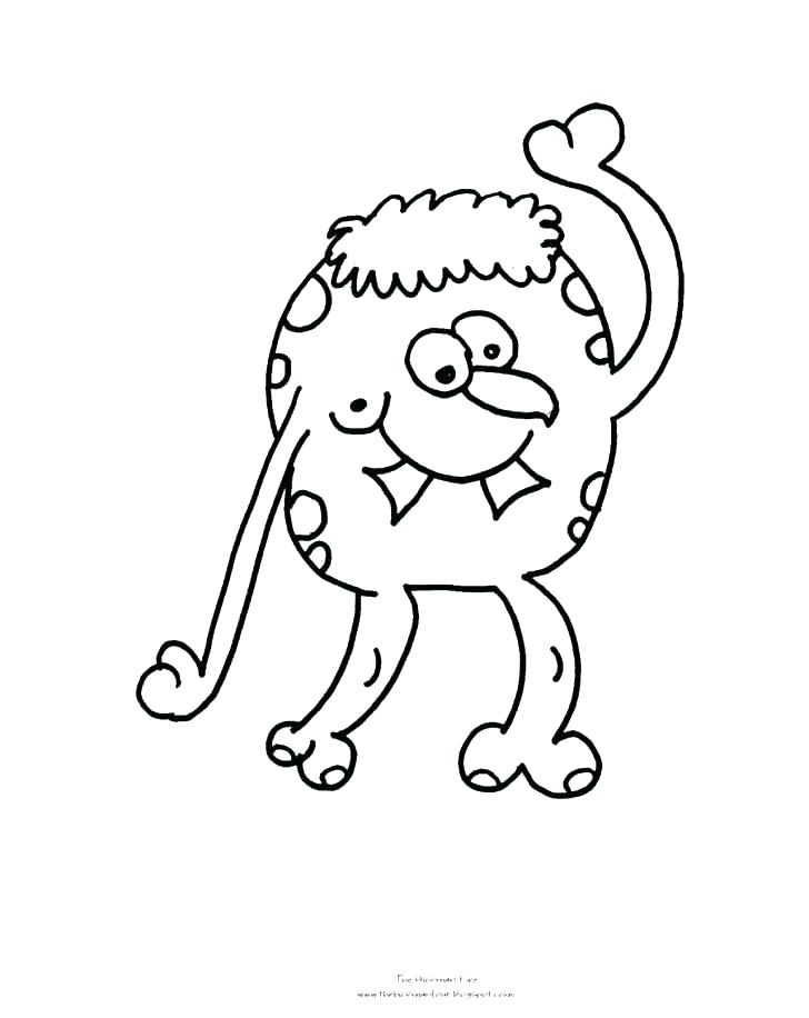 728x916 Cartoon Monster Coloring Pages Monster Coloring Pages Monster