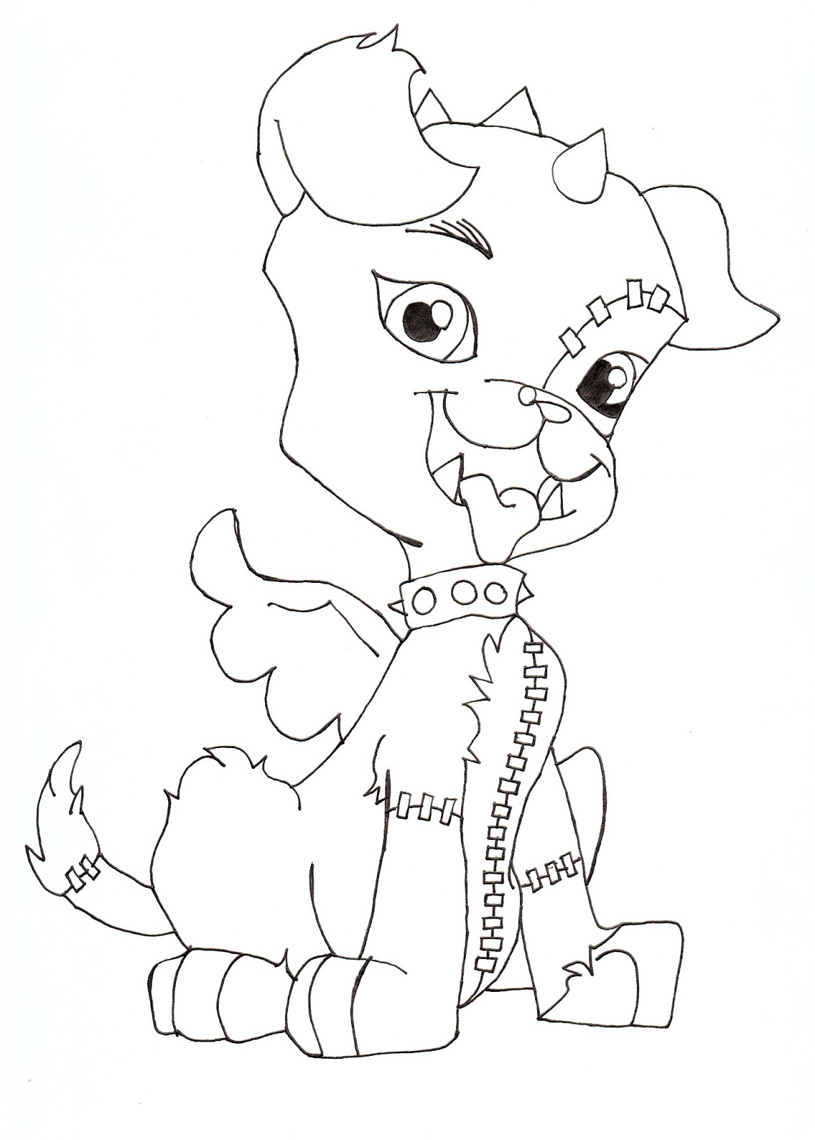 1144x1600 Coloring Pages For Girls Monster High Draculaura Printable Free